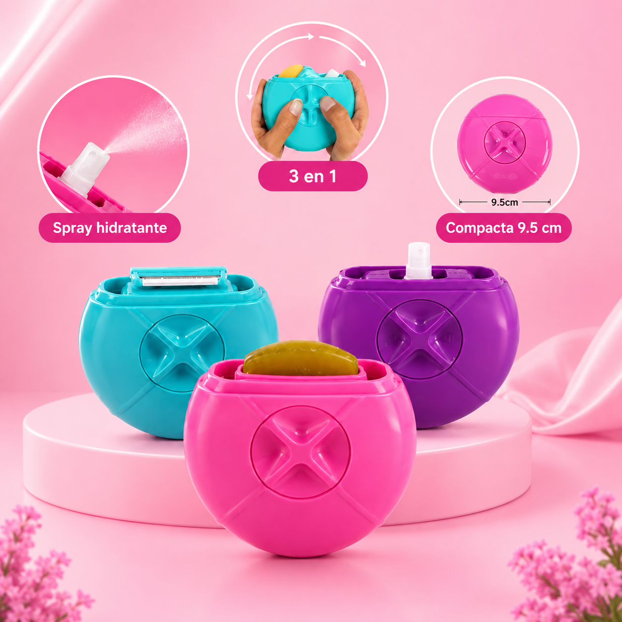 Rasuradora de bolso 3 en 1